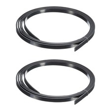 2Pcs Plastic Binding Purfling Strip 1650x7x1.5mm for Guitar Black