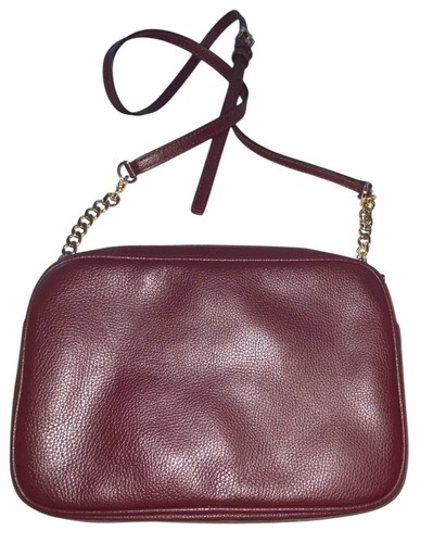 Michael Kors Fulton Crossbody Bag - Merlot, Leder Gold Akzent MK Logo Riemen - Bild 4 von 12