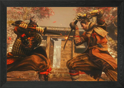 Sekiro Action Framed Wall Art Poster Canvas Print Picture
