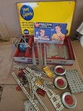 Partial Gilbert ERECTOR Set Marked No 10053 Erector Rocket Launcher Set FOR PART