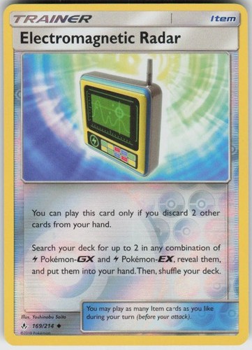 Reverse Holo Electromagnetic Radar 169/214 Uncommon Unbroken Bonds Near Mint