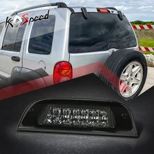 (FULL LED) Smoked 3rd Third Brake Light Stop Parking Lamp for 02-07 Jeep Liberty