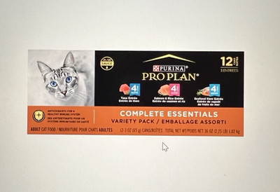 Purina Pro Plan Complete Essentials Adult Wet Cat Food - Antioxidants 24 Cans