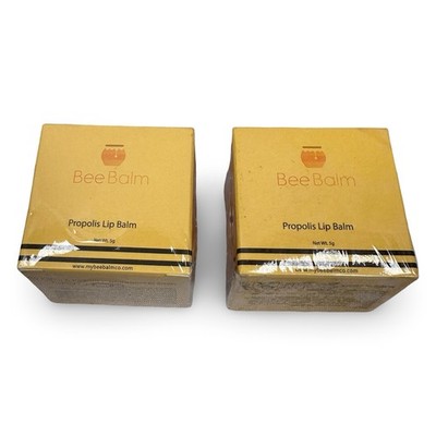 Bee Balm Propolis Lip Balm 2 Pack Set Hydrating Soothing Lip Mask 5g Each NEW
