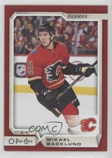 2018-19 O-Pee-Chee Red Blank Back Mikael Backlund #143 0c3
