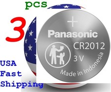 3 piece CR2012 LM2012 BR2012 2012 Panasonic bulk 3V Lithium Battery