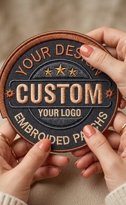Custom Embroidered Logo Patch, Personalized Logo Patches, Logo Iron On Patch