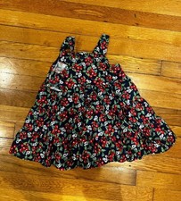 Oshkosh Baby Bgosh NEW Vintage Baby Girl Cherry Dress Sz 24mos