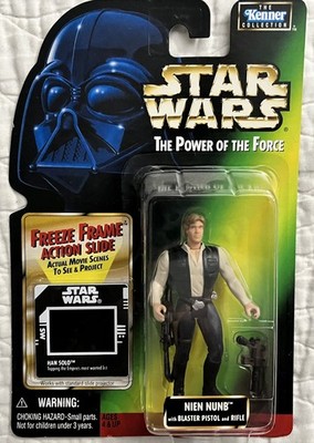 Star Wars POTF Han Solo FreezeFrame Action Slide Kenner Collection Error Package