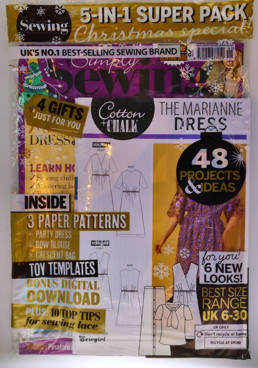 Simply Sewing magazine #141 2025 Marianne Dress, Toy Templates, Pinafore &more