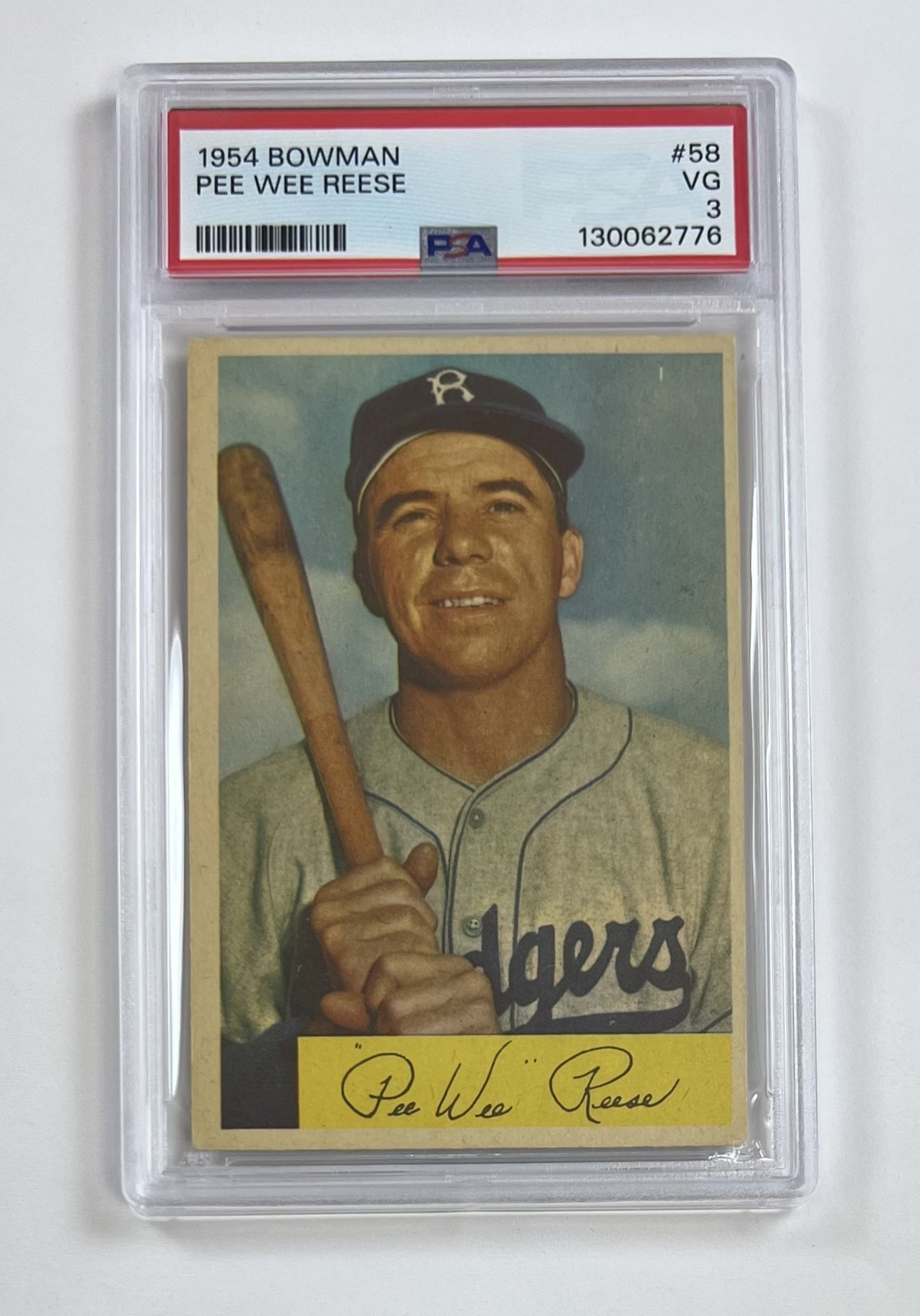 1954 Bowman #58 Pee Wee Reese PSA 3 VG GC45-2776