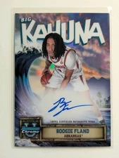 Boogie Fland 2024-25 Bowman U Chrome Big Kahuna Auto Refractor SP Arkansas
