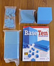 Learning Resources Base Ten Blocks Plus Book 121 Pieces 36 Activities NEW