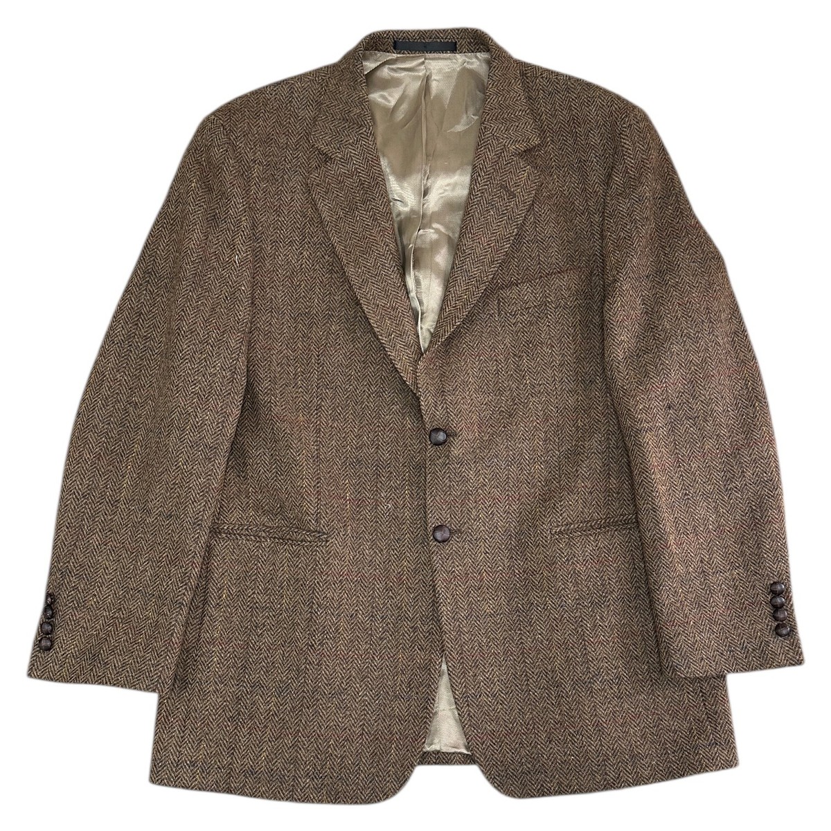 Marks Spencer Harris Tweed Blazer Jacket Herringbone Mens Medium