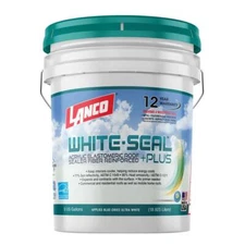 5 Gal. White-Seal Plus 100% Acrylic Elastomeric Reflective Roof Coating with