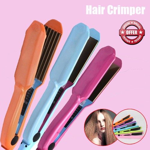 Wet/Dry Ceramic Titanium Hair Crimper Crimping Perm Slipnt Waver Curler Salon UK | eBay Wet/Dry Ceramic Titanium Hair Crimper Crimping Perm Slipnt Waver Curler Salon UK | eBay