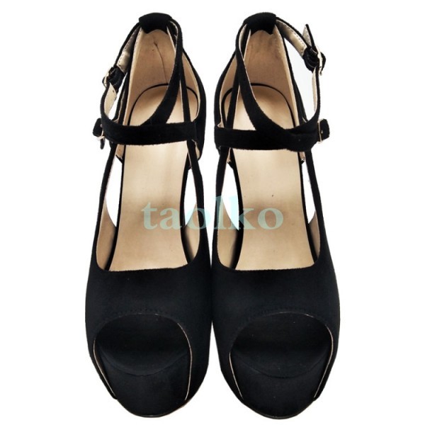 Nuevo Elegante De Mujer Tacón alto puntera puntera puntera abierta plataforma Hebilla Sandalias Zapatos De Gamuza Fiesta 6f00be Nuevo Elegante De Mujer Tacón alto puntera puntera puntera abierta plataforma Hebilla Sandalias Zapatos De Gamuza Fiesta 6f00be
