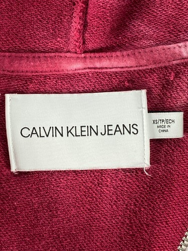 Calvin Klein Jeans Sweatshirt Hoodie Oberteil Damen XS Mehrfarbig Batik Freizeit - Bild 6 von 12