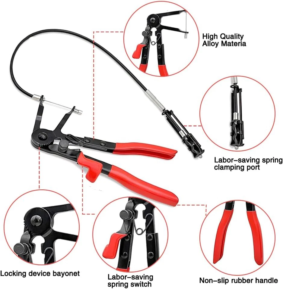 3tlg Schlauchklemmenzangen Set Schlauchschellenzange Schellenzange DHL DE - Bild 3 von 4