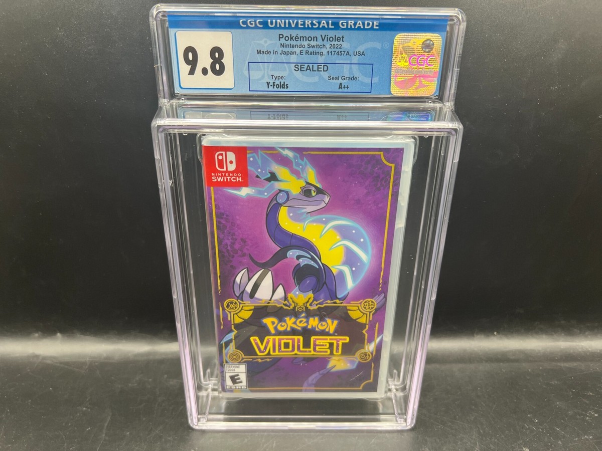 1st Print Pokemon Violet Nintendo Switch CGC 9.8 A++ FACTORY