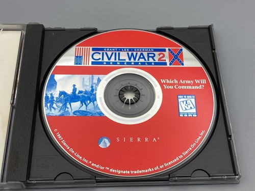 Civil War Generals 2: Grant Lee Sherman PC CD ROM Spiel Jewel Case Sierra - Bild 4 von 5