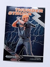 Jordan Beck 2022 Panini Prizm Draft Picks Baseball Thunderstruck Insert #TH-JB
