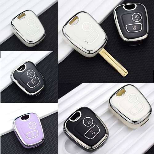 NUOVA CUSTODIA PORTACHIAVI REMOTO 2 PULSANTI PER PEUGEOT 106 107 - Foto 4