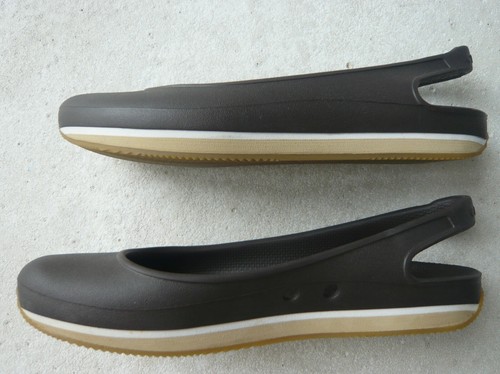 Crocs Retro Slingback Flat Ballerinas ungetragen Gr. W 6 (36-37) braun - Bild 5 von 8