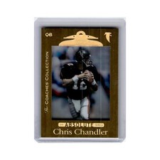 Chris Chandler #/25 1999 Playoff Absolute SSD Coaches Collection Gold #5 NM