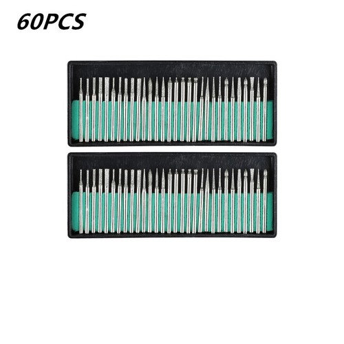 Diamond Burr Bits Drill Set Rotary Multi Tool Accessories Kit - Picture 11 of 15