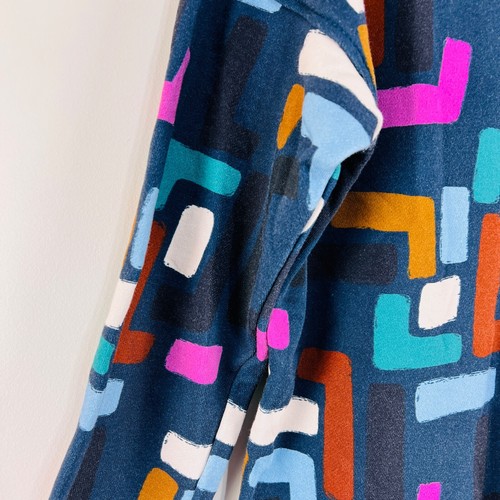 Frock Me Out Jigsaw Jumper Dress XS Navy Blue Pink Green Gold Pockets - Picture 15 of 21