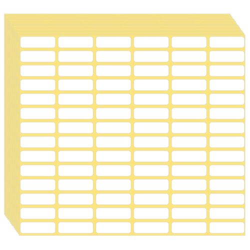 1680 Pcs Matte White Labels Blank Stickers Small Sticky Labels Removable Pric...