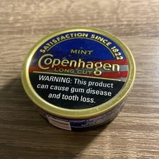 Empty Copenhagen Cans USA Flag Tins Metal Lids Dip Tobacco Mudjug Crafts 2019