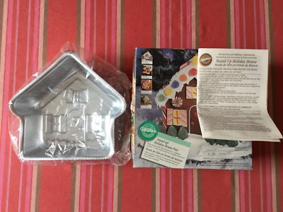 VINTAGE WILTON STAND-UP FERIENHAUS PFANNE CAKE STAMPO TORTA + OVP 1997