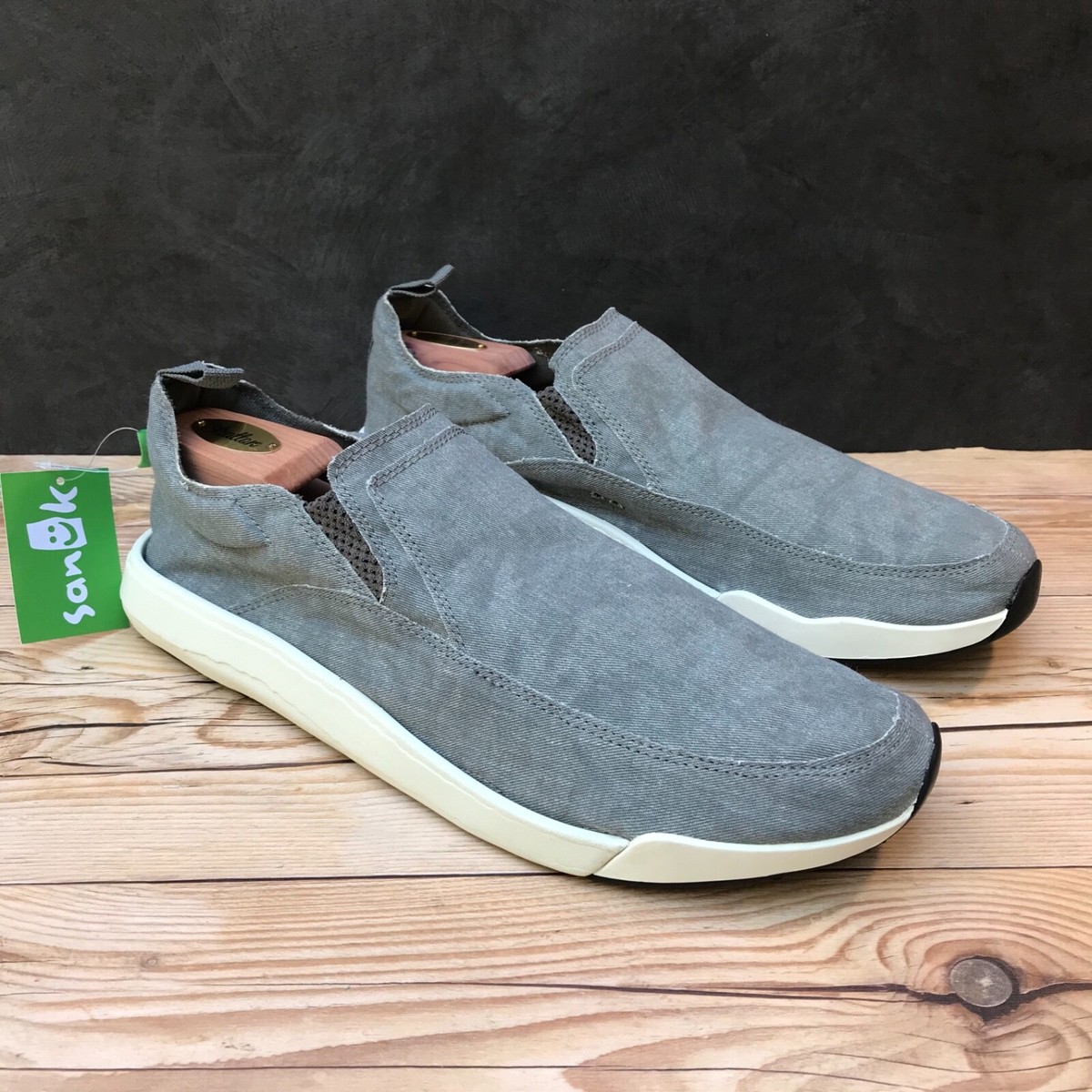 Sanuk Chiba Quest Men’s Grey Slip On Shoes New* Sanuk Chiba Quest Men main image 3