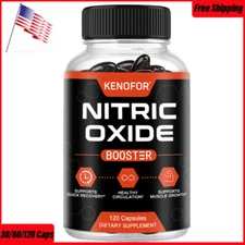 Nitric Oxide Booster Supplement - L-Arginine, L-Citrulline - 30/60 /120Capsules