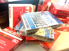 Realistic 8-track Hi-fi Recording Tapes 8/ 80 Min 4/45 Nos Lot Of 12 Sealed Vtg
