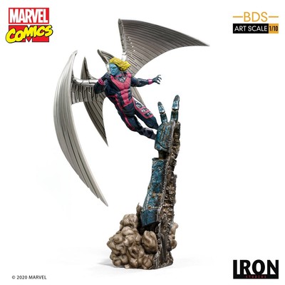 Iron Studios 1/10 Marvel Comics X-Men Archangel Painted Limited Statue New Stock