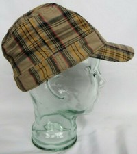 Baby GAP Plaid Baseball Cap Summer Beach Hat Beige Yellow Red Boy 6 8 10 M L