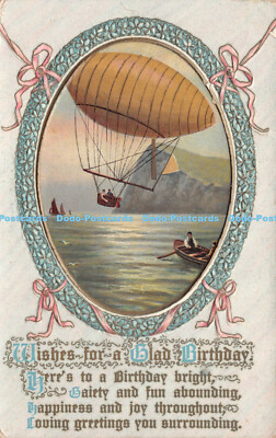 R251737 Wünsche zum Geburtstag Boot Rock Luftschiff The Philco Publishing Co Se
