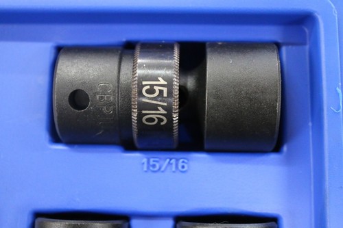 CORNWELL TOOLS CBPIU3 Blue Power 8pc SAE UNIVERSAL IMPACT SOCKET SET - Picture 11 of 11
