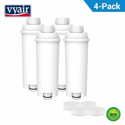 4 Sostituzione Filtro Dell'acqua per Delonghi Magnifica + Compresse Per la  Puliz | eBay