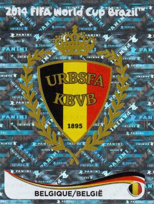 Panini Sticker Fußball WM 2014 Nr. 564 Belgique/Belgie Wappen / Logo Glitzerbild