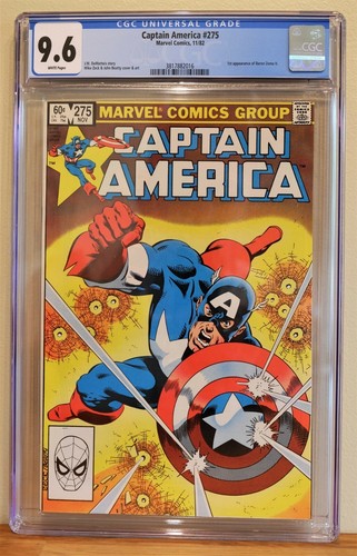 CAPTAIN AMERICA #275 CGC 9.6 - WHITE PAGES *1st Appearance of BARON ZEMO II **