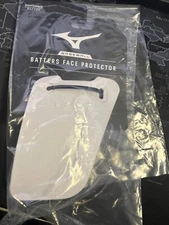 Mizuno Batters Face Protector, White, Right Hand Batter