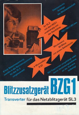 BERLIN, Prospekt 1982, VEB Werk für Fernsehelektronik Blitzzusatzgerät BZG 1