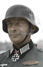 WW2 Picture Photo German Soldier Colour Photo 5000