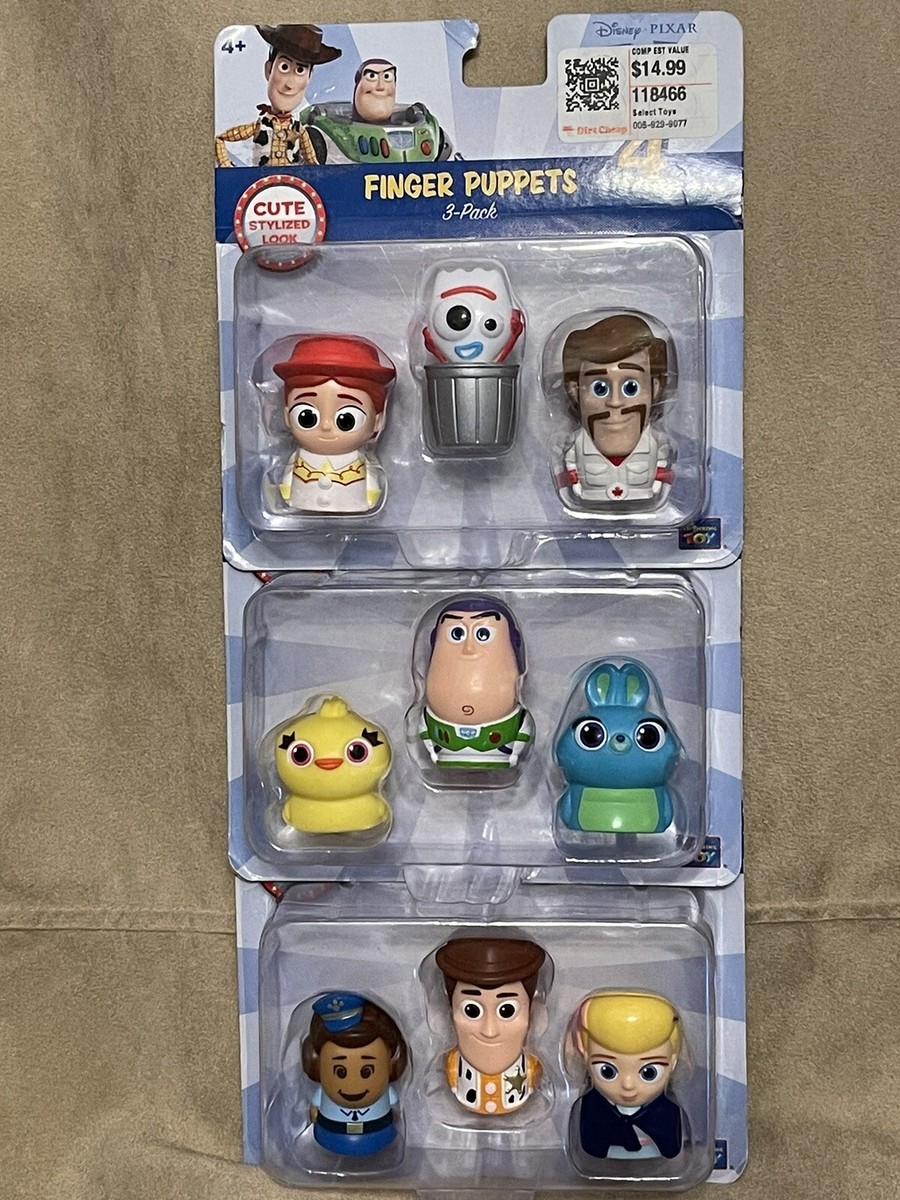 NEW Disney Toy Story Movie Finger Puppets Complete Set (9) Buzz Woody  Jessie
