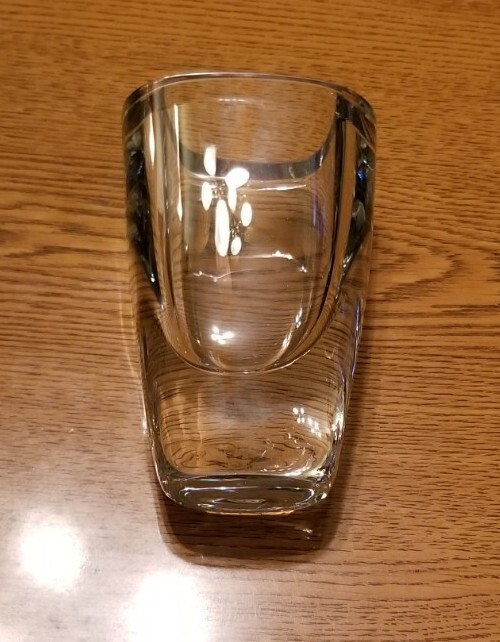 Strombergshyttan Sweden Crystal  Vase、花器 Swedish Strombergshyttan (stromberg) Ice Blue Vase Crystal