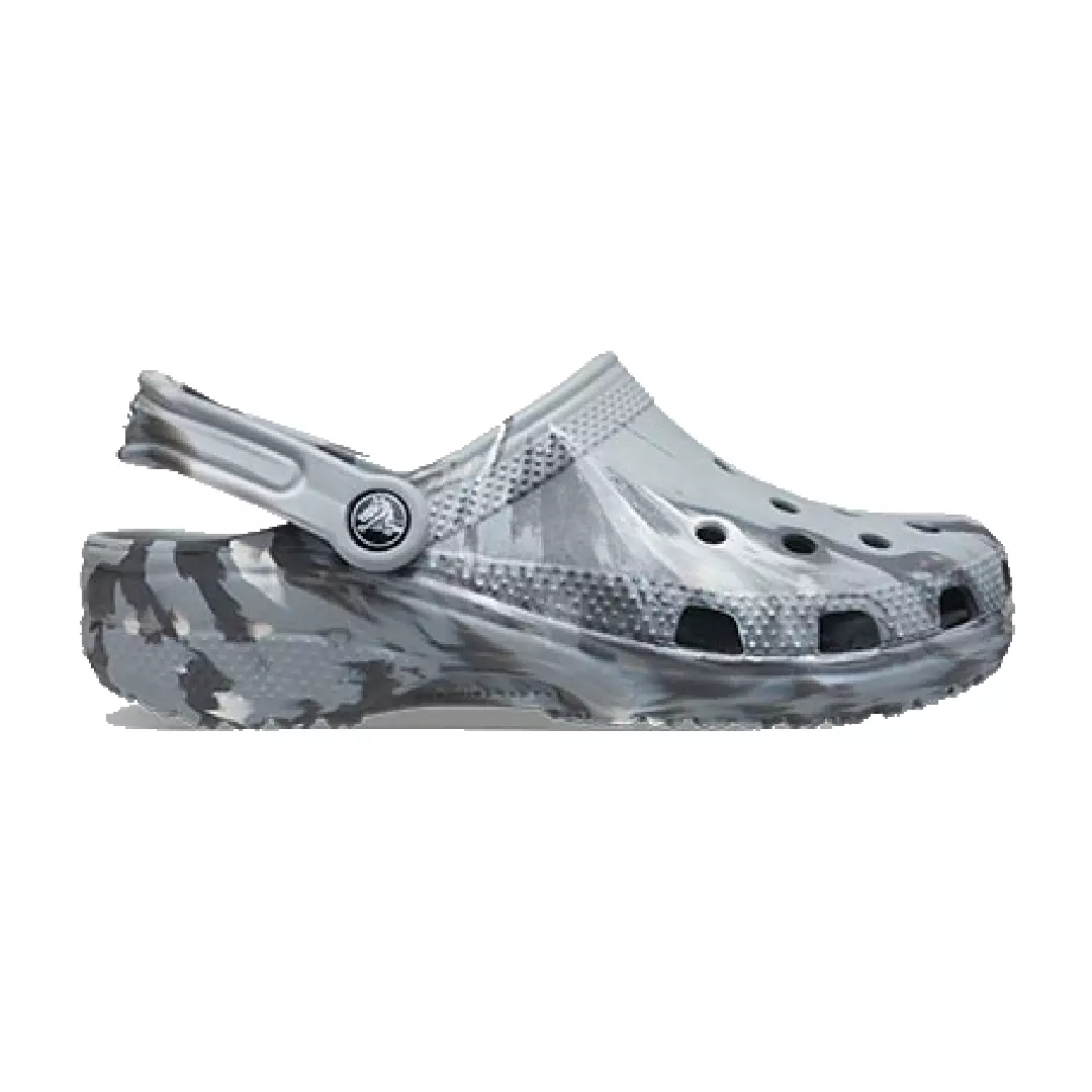 Crocs Sandals Classic Marbled Clog Light Gray Multi Size M4 W6 M7 W9